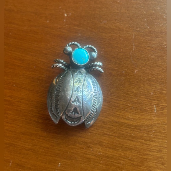 Antique Victorian Sterling beetle brooch - Picture 3 of 4